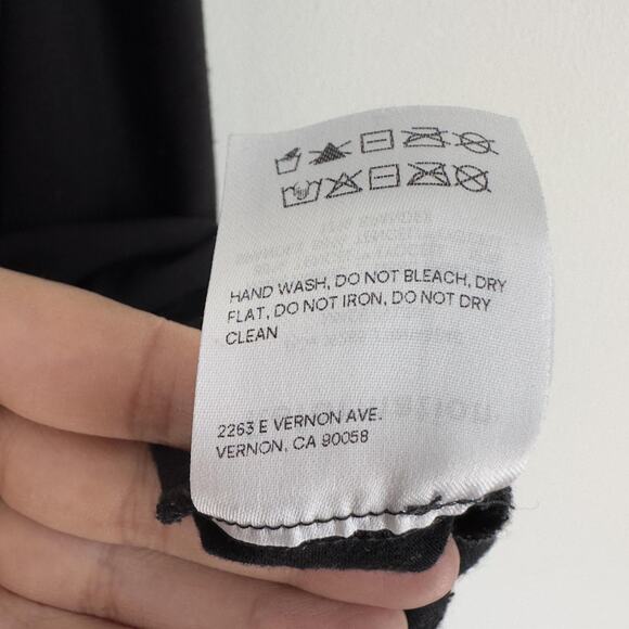 Reformation Dress Womens Large Black Cowl Neck Sleeveless Mini Slip Stretch USA - Picture 7 of 9